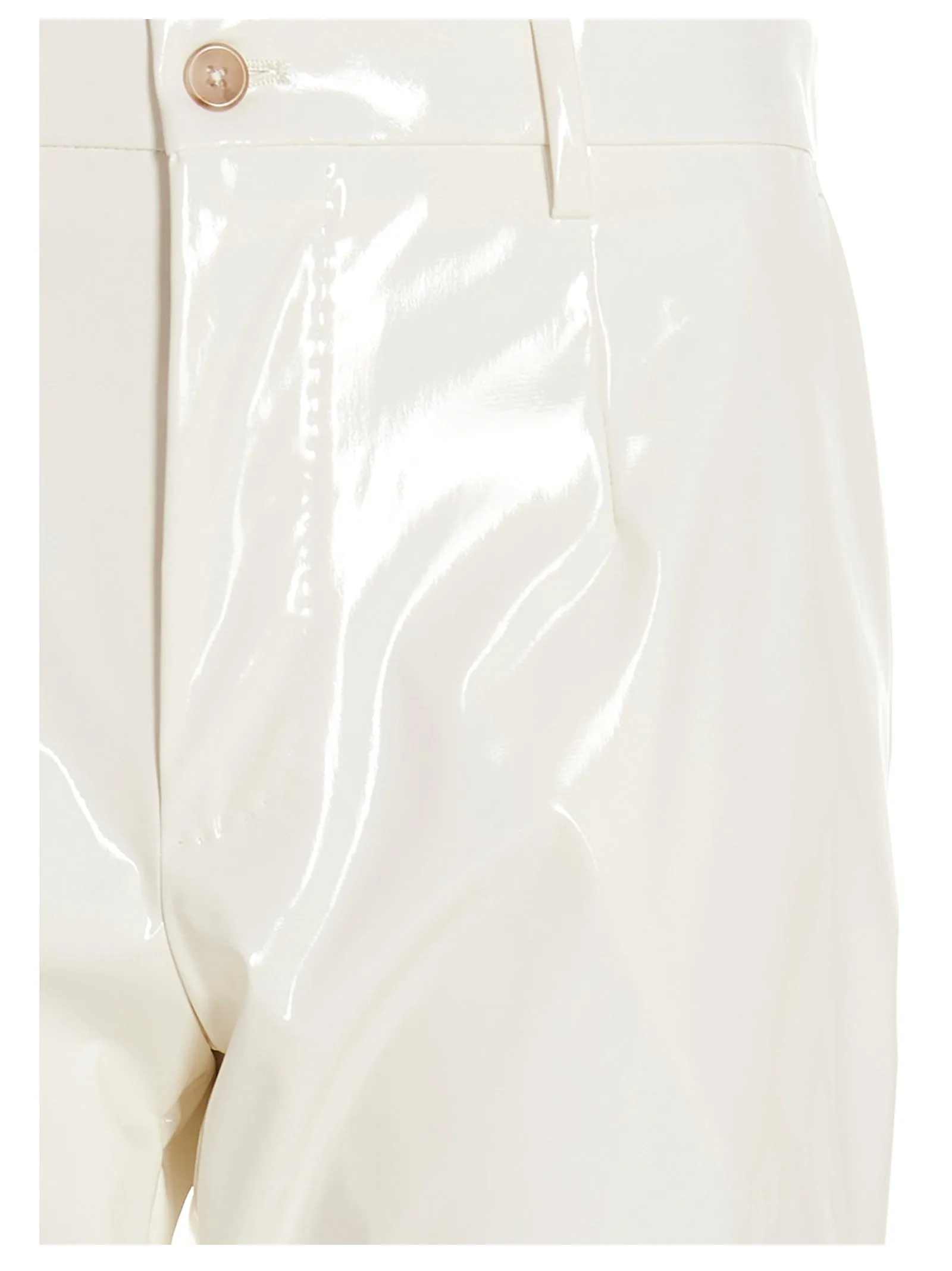 Dolce & Gabbana Laminated Stretch Satin Pants