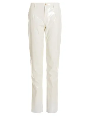 Dolce & Gabbana Laminated Stretch Satin Pants