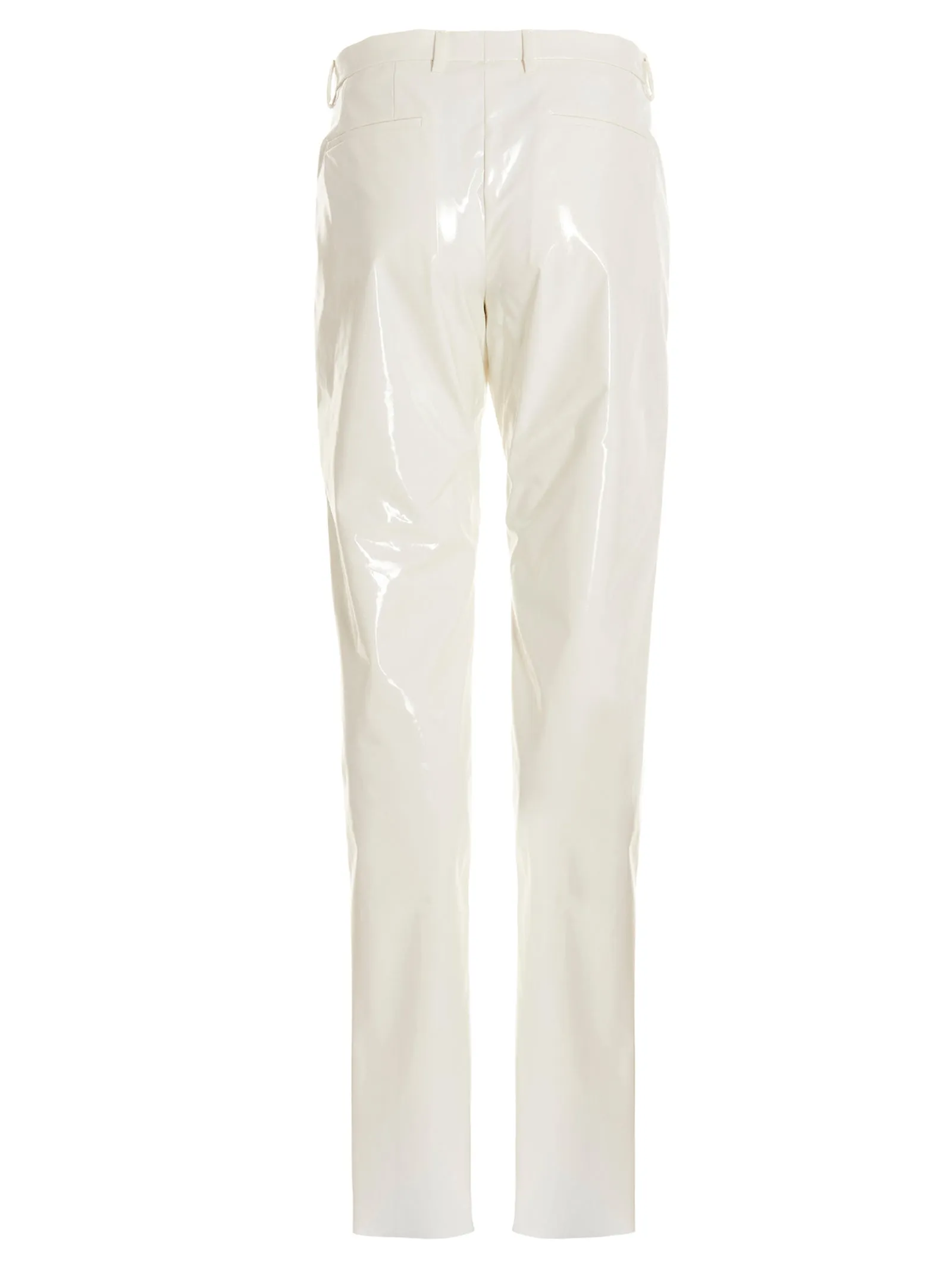 Dolce & Gabbana Laminated Stretch Satin Pants