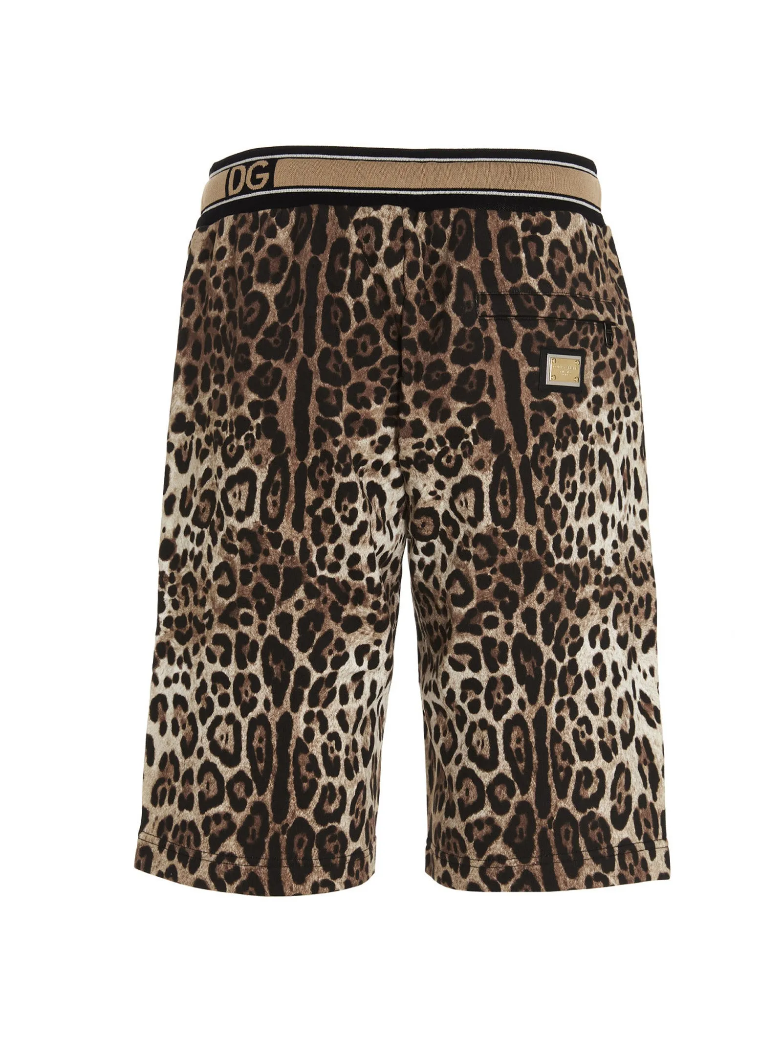 Dolce & Gabbana Leopard Printed Shorts