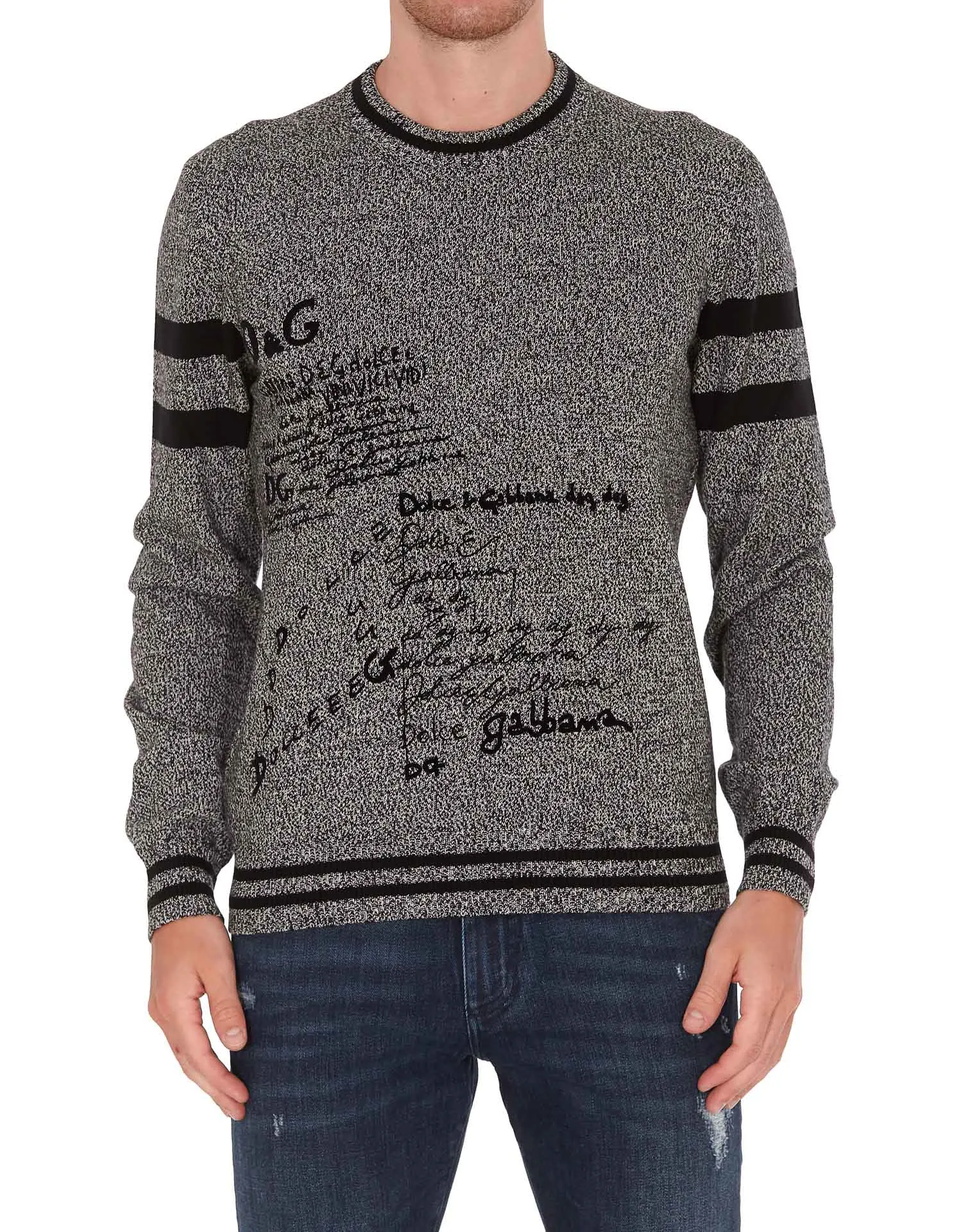 Dolce & Gabbana Logo Embroidered Sweater