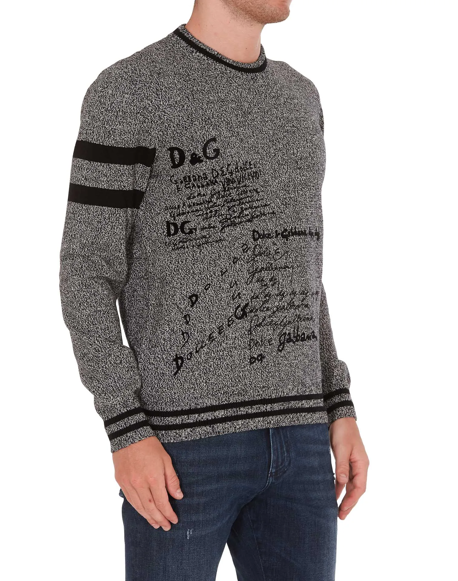 Dolce & Gabbana Logo Embroidered Sweater