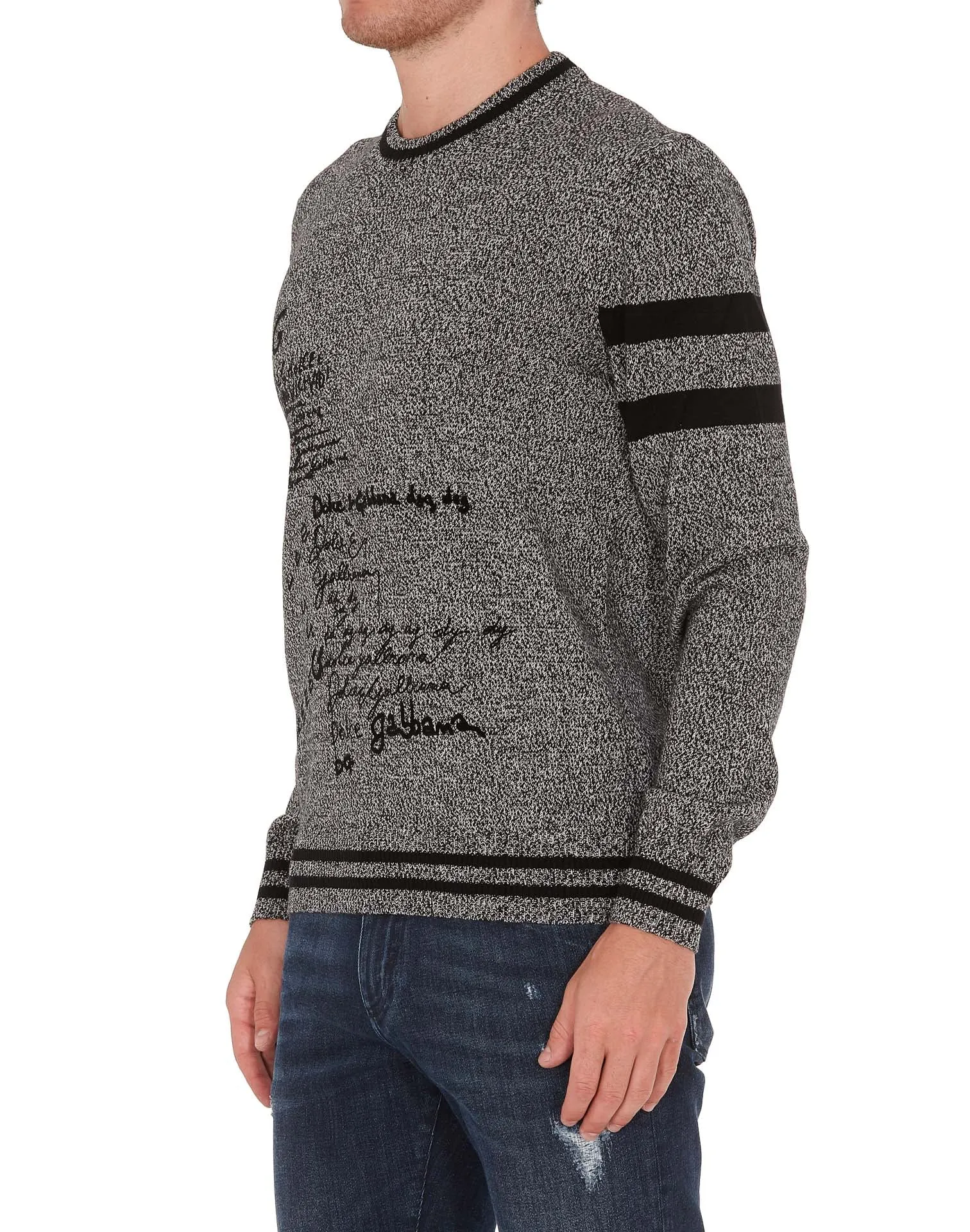 Dolce & Gabbana Logo Embroidered Sweater