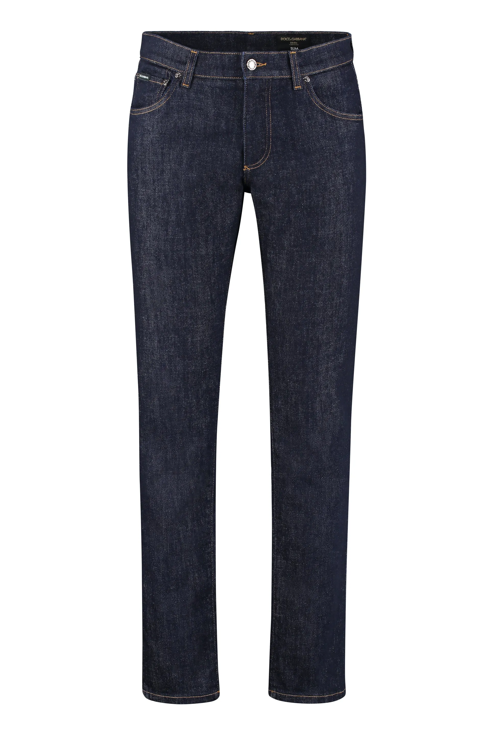 Dolce & Gabbana Logo Plaque Slim Fit Jeans