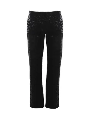 Dolce & Gabbana Mid Rise Leopard Printed Jeans