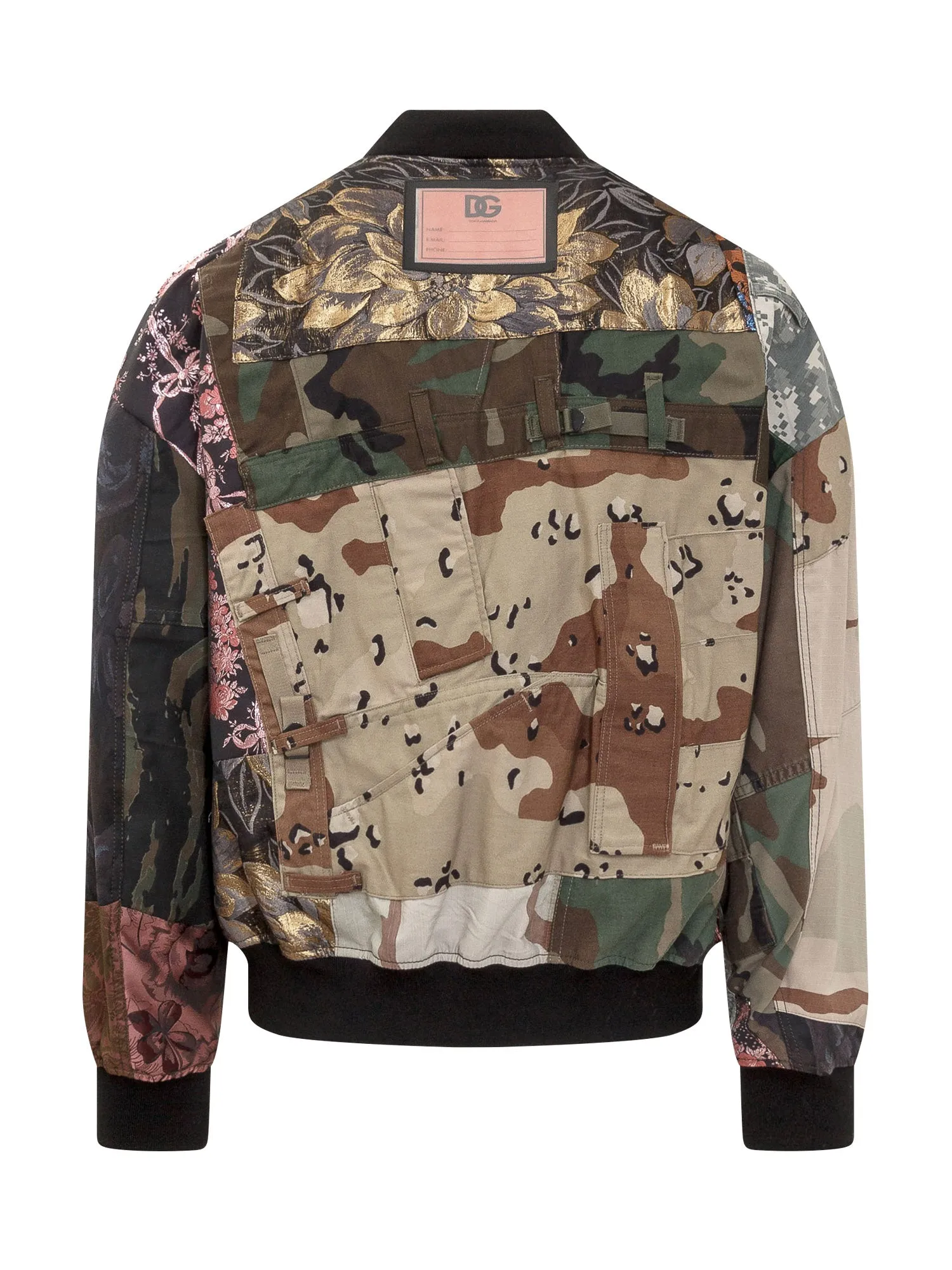 Dolce & Gabbana Patchwork Zip-Up Bomber Jacket