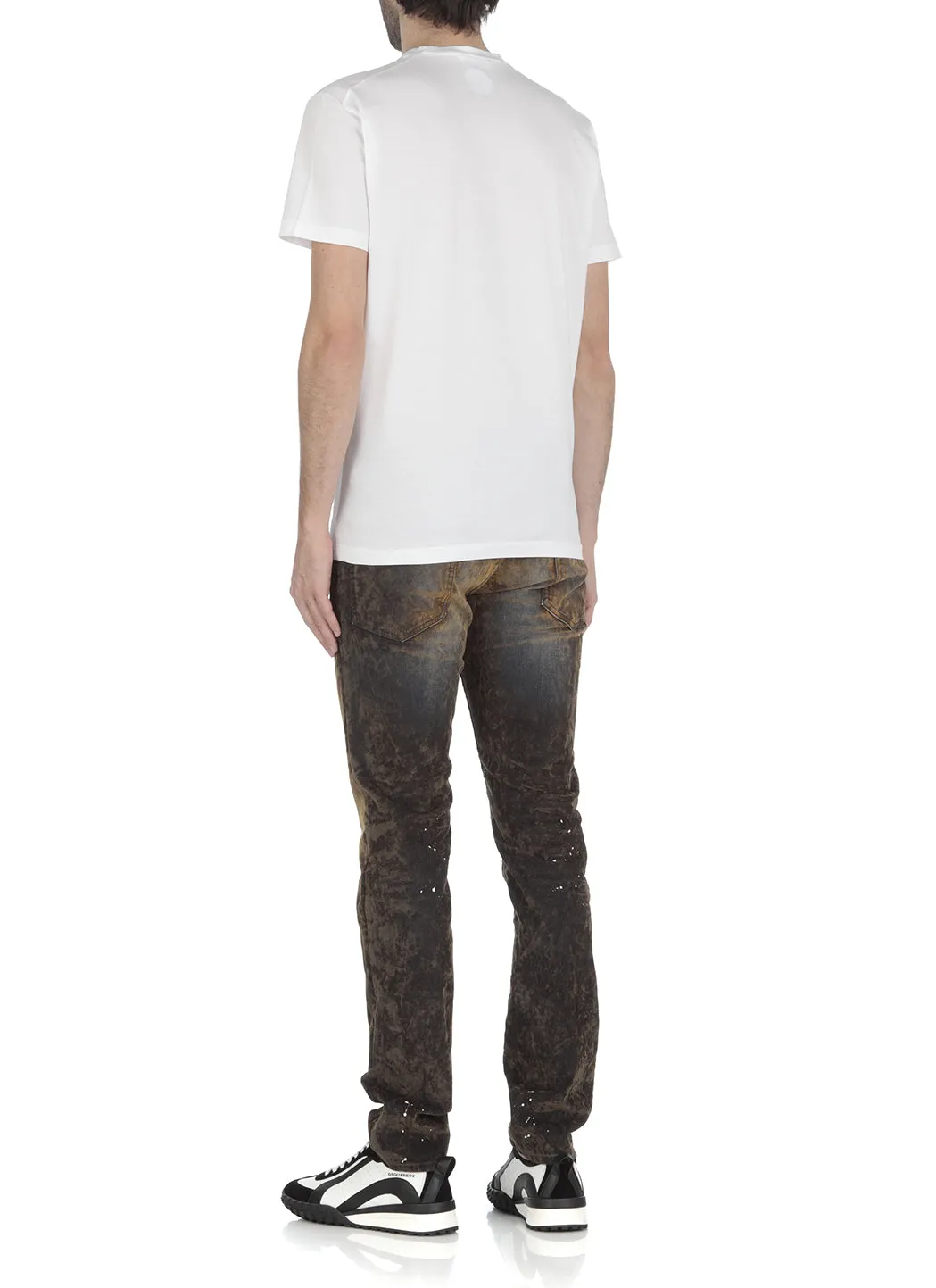 Dsquared2 Bleached Effect Straight-Leg Jeans