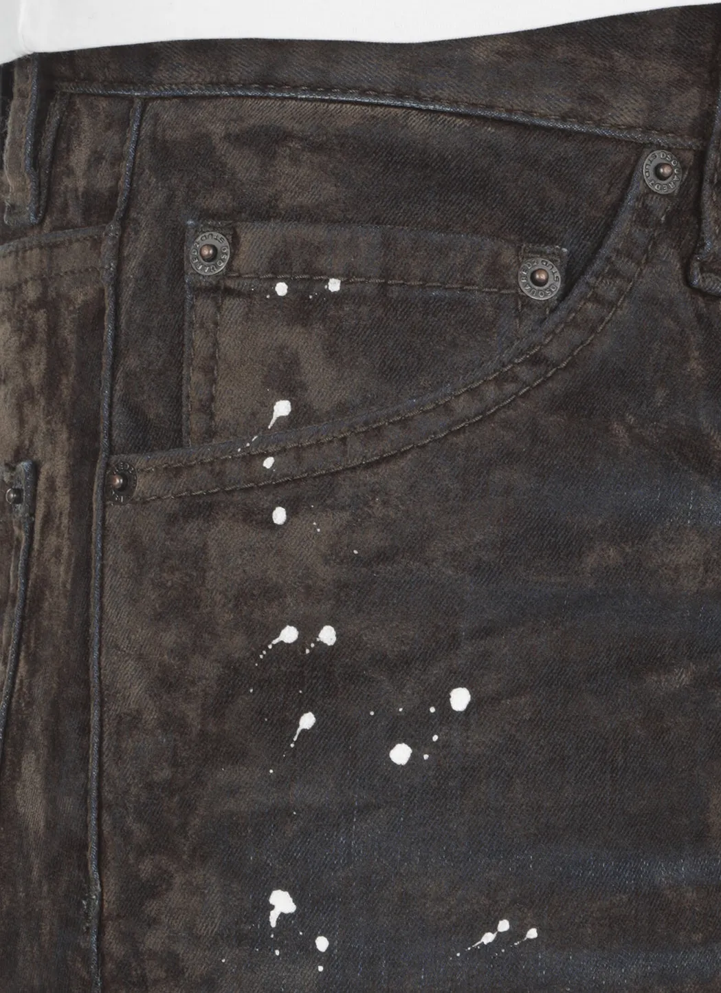Dsquared2 Bleached Effect Straight-Leg Jeans