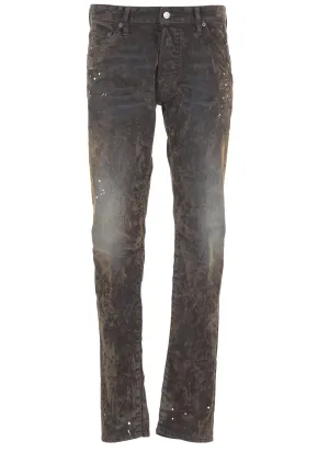 Dsquared2 Bleached Effect Straight-Leg Jeans
