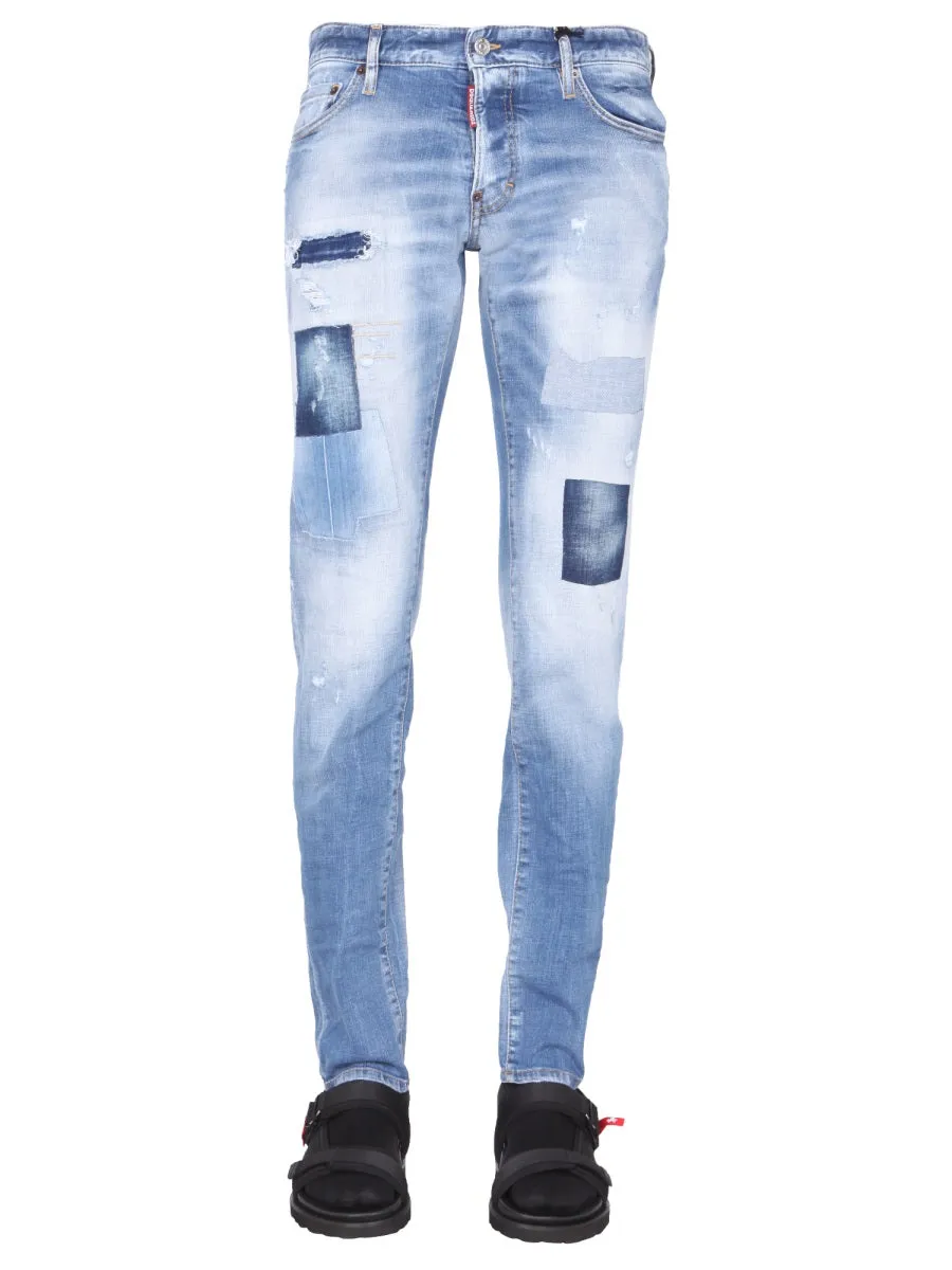 Dsquared2 Distressed Bootcut Jeans
