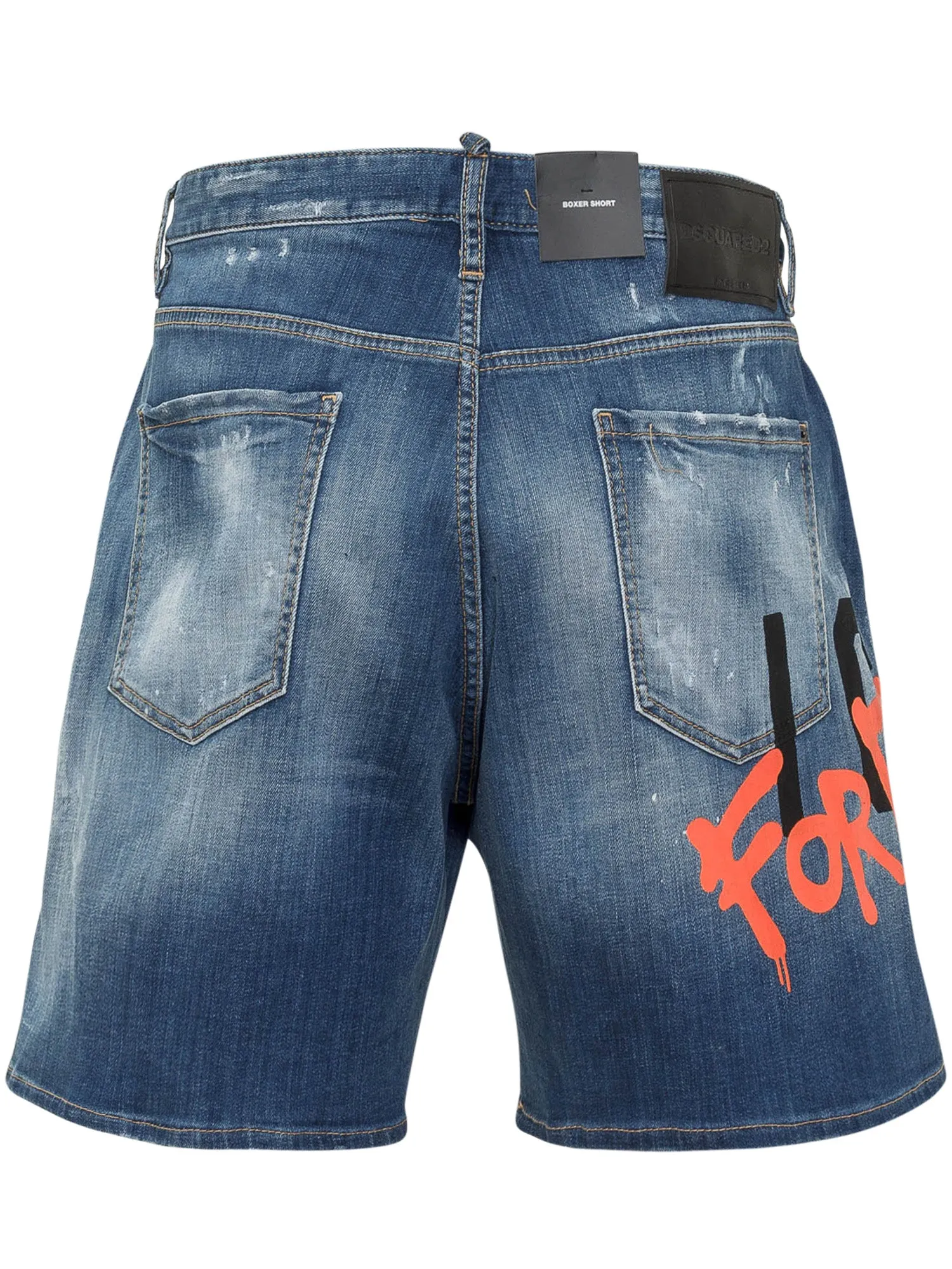 Dsquared2 Distressed Denim Shorts
