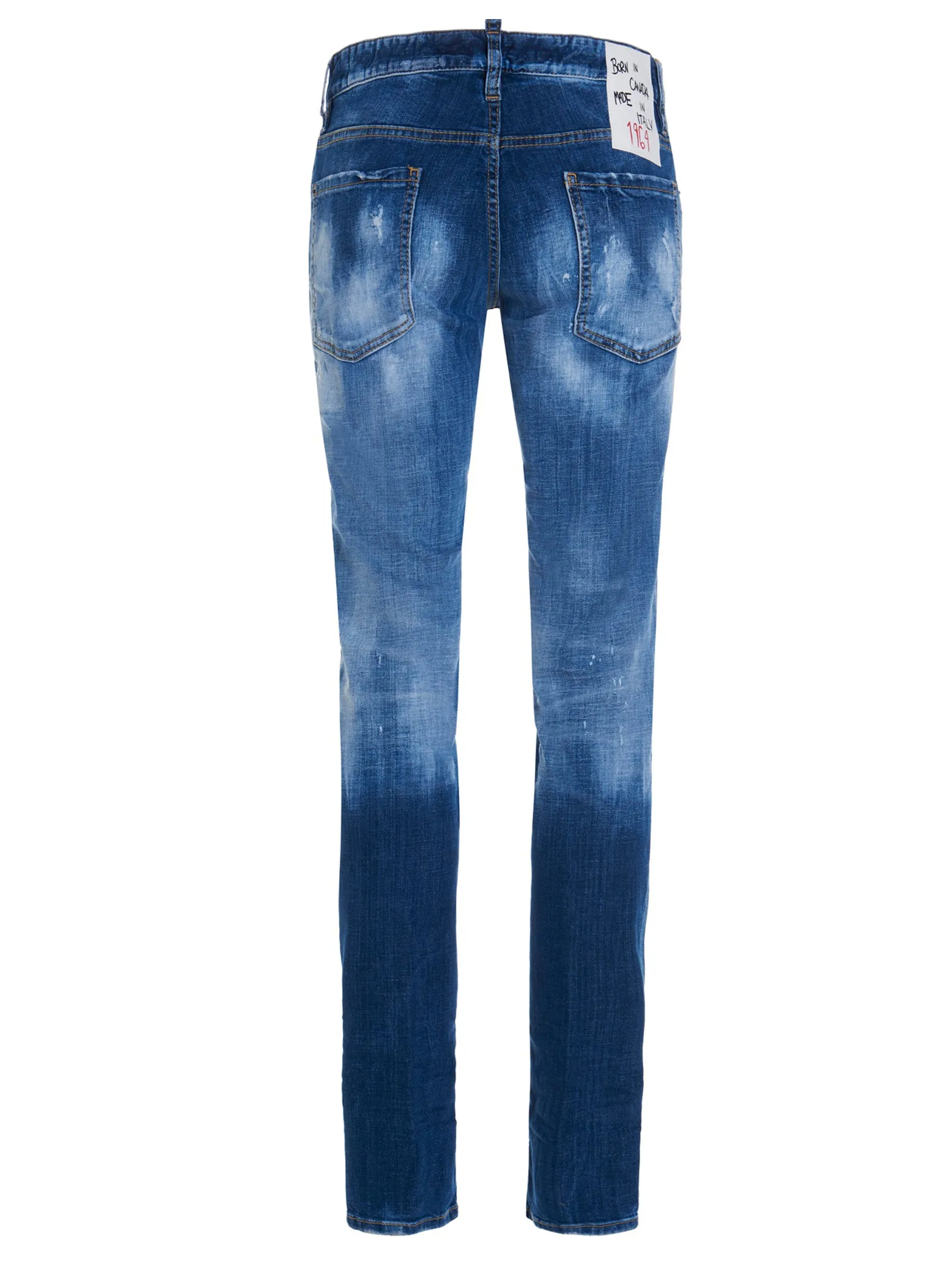 Dsquared2 Distressed Logo Patch Jeans