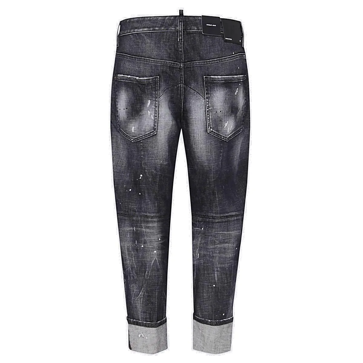 Dsquared2 Distressed Roll-Up Hem Jeans