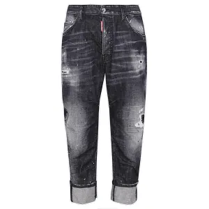 Dsquared2 Distressed Roll-Up Hem Jeans