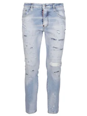 Dsquared2 Distressed Skinny Leg Jeans