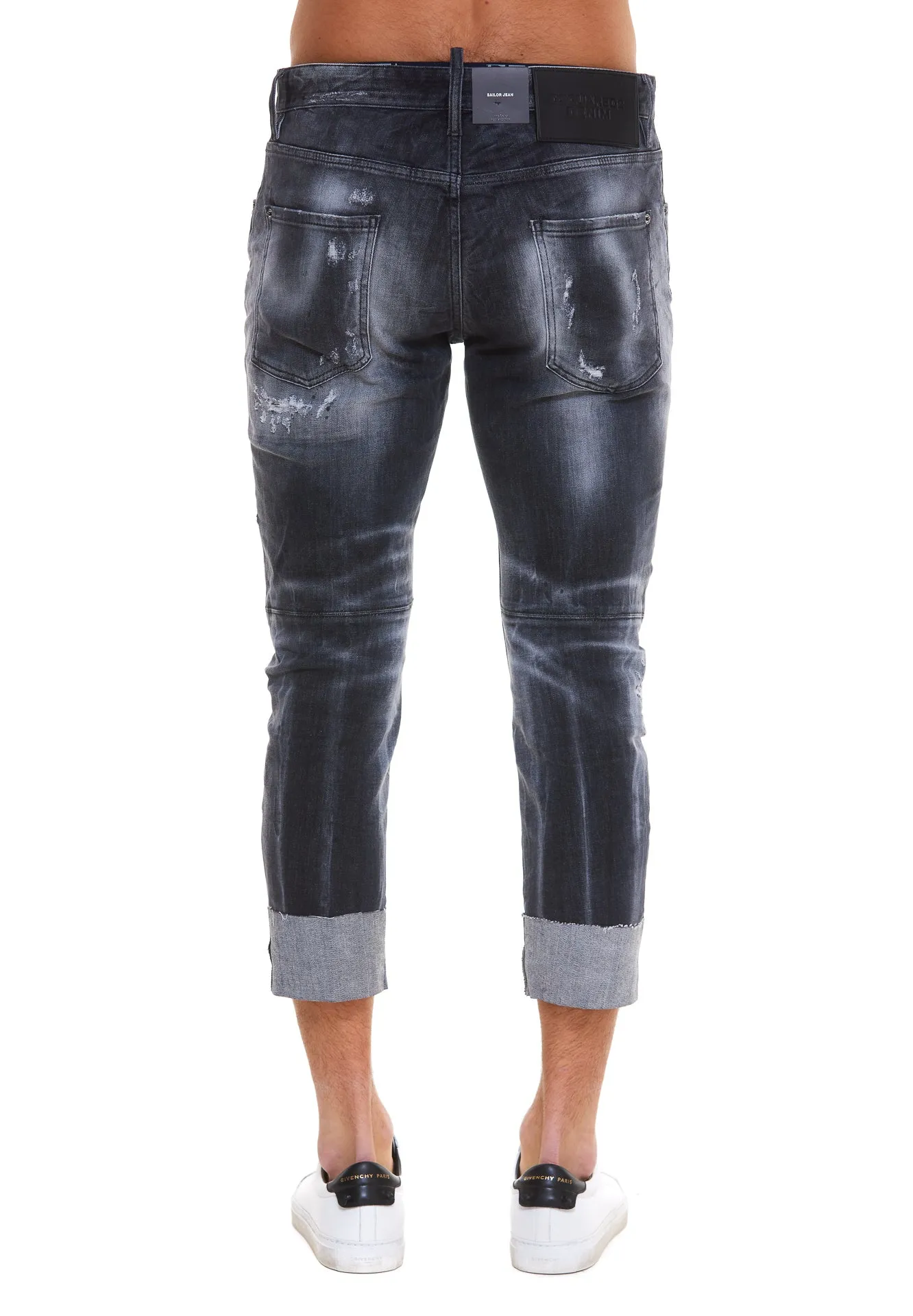 Dsquared2 Distressed Slash Wash Jeans
