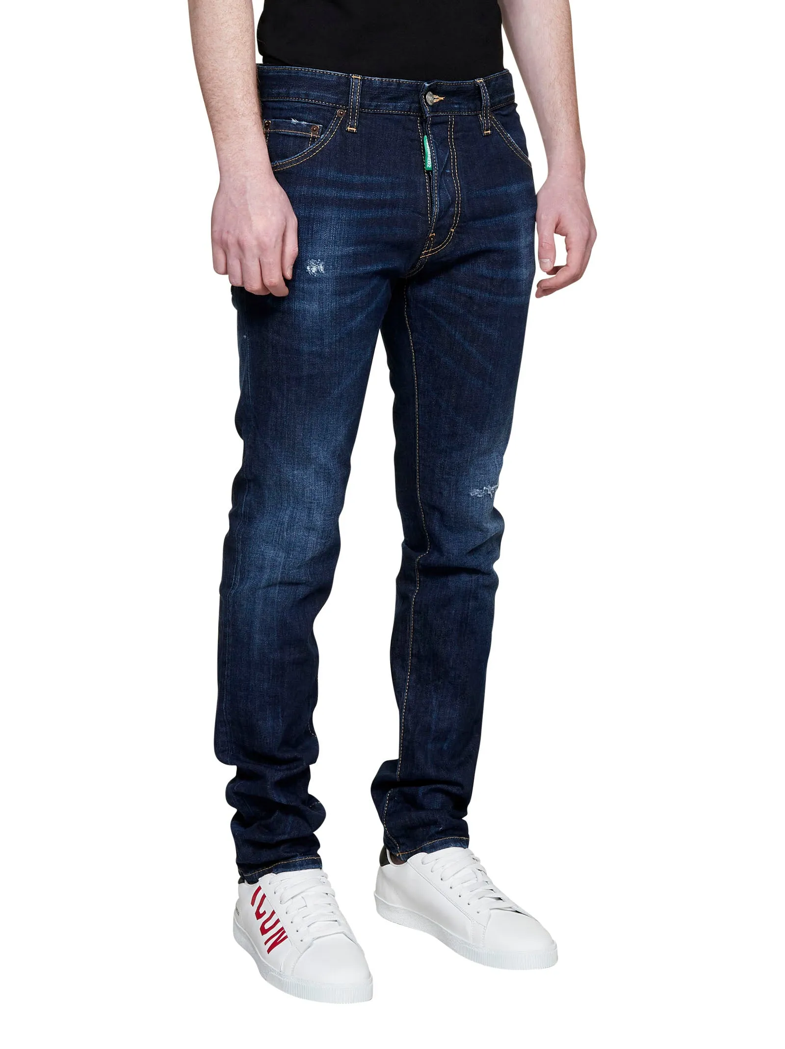 Dsquared2 Distressed Slim-Cut Jeans