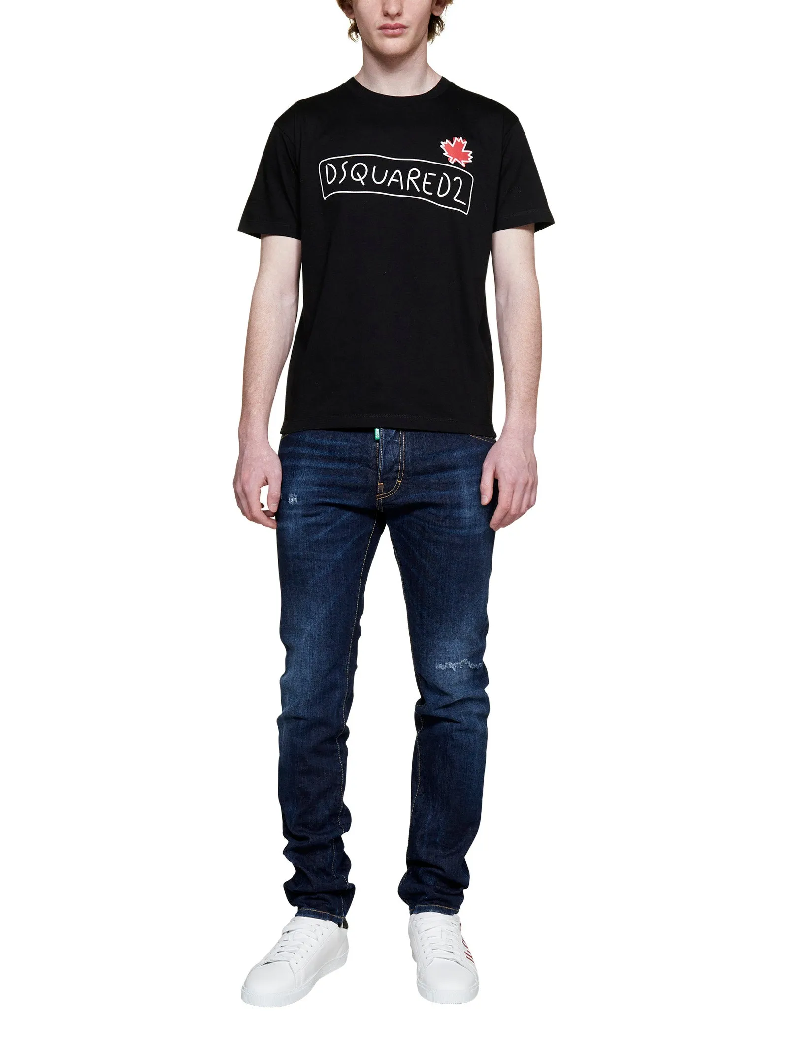 Dsquared2 Distressed Slim-Cut Jeans