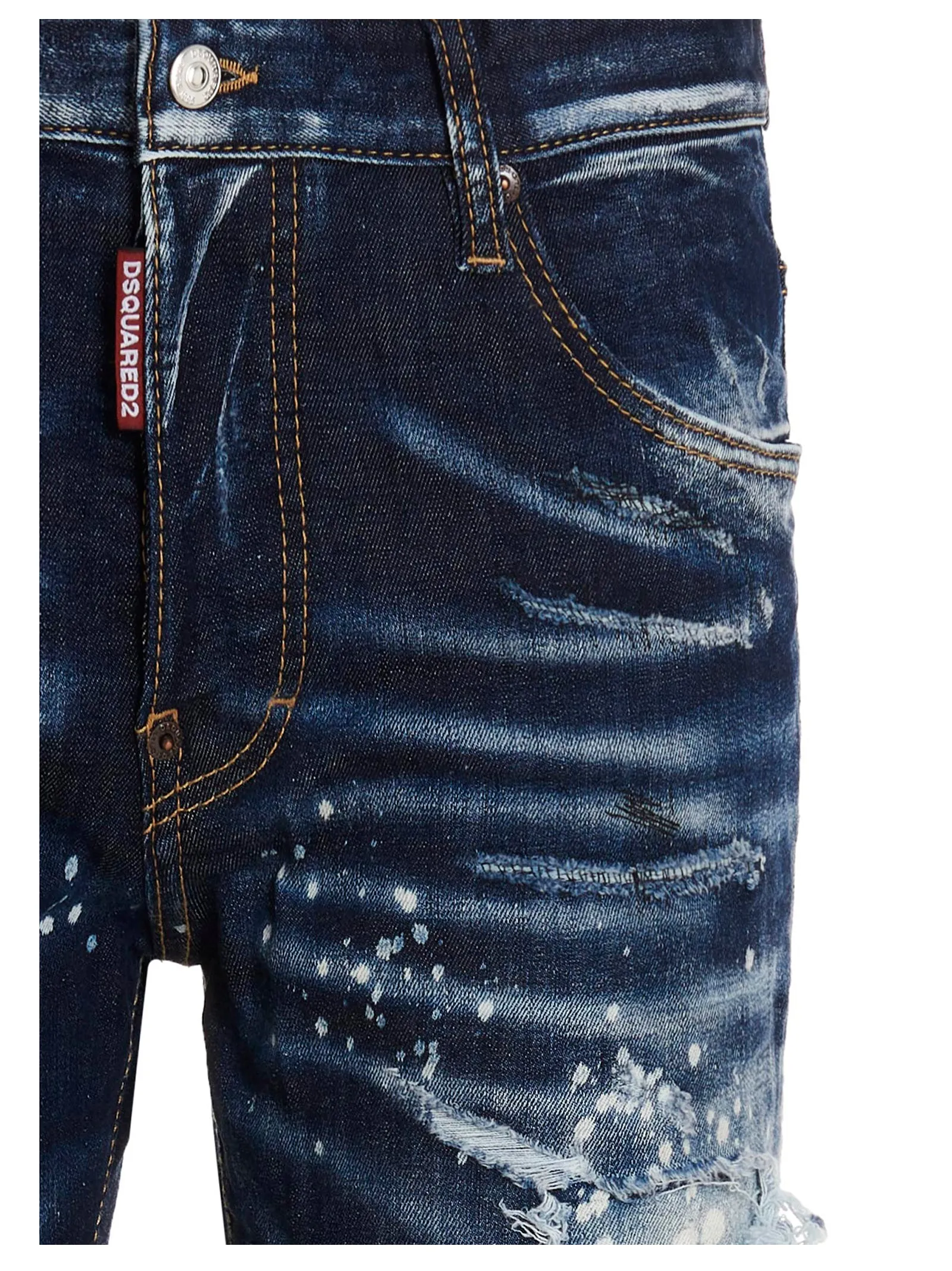 Dsquared2 Distressed Slim Fit Jeans