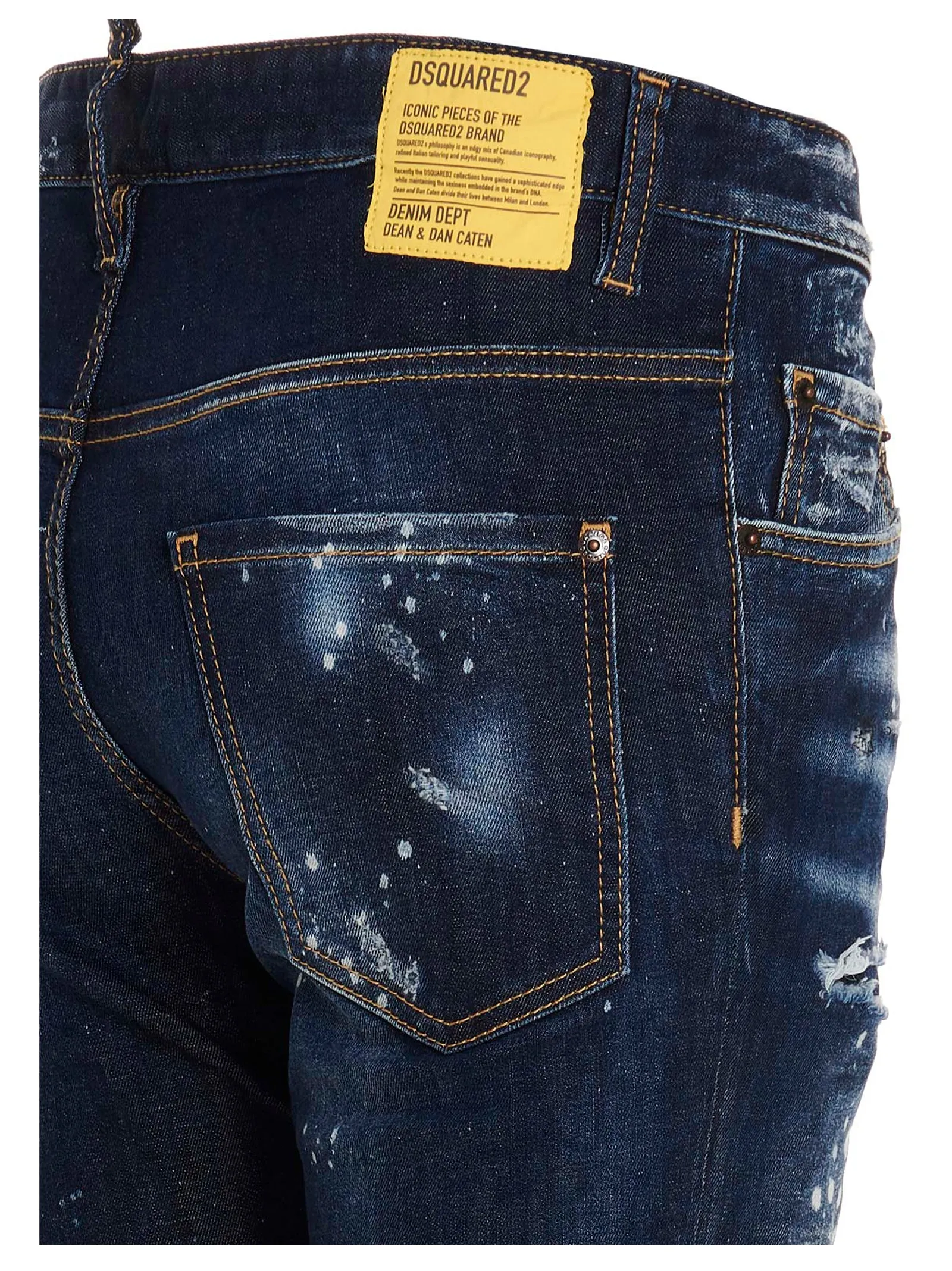 Dsquared2 Distressed Slim Fit Jeans