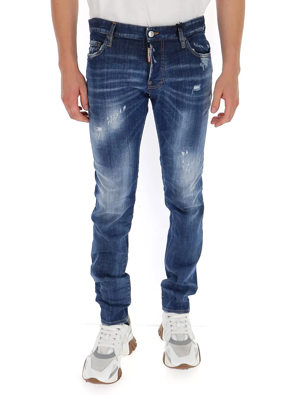 Dsquared2 Distressed Slim-Fit Jeans