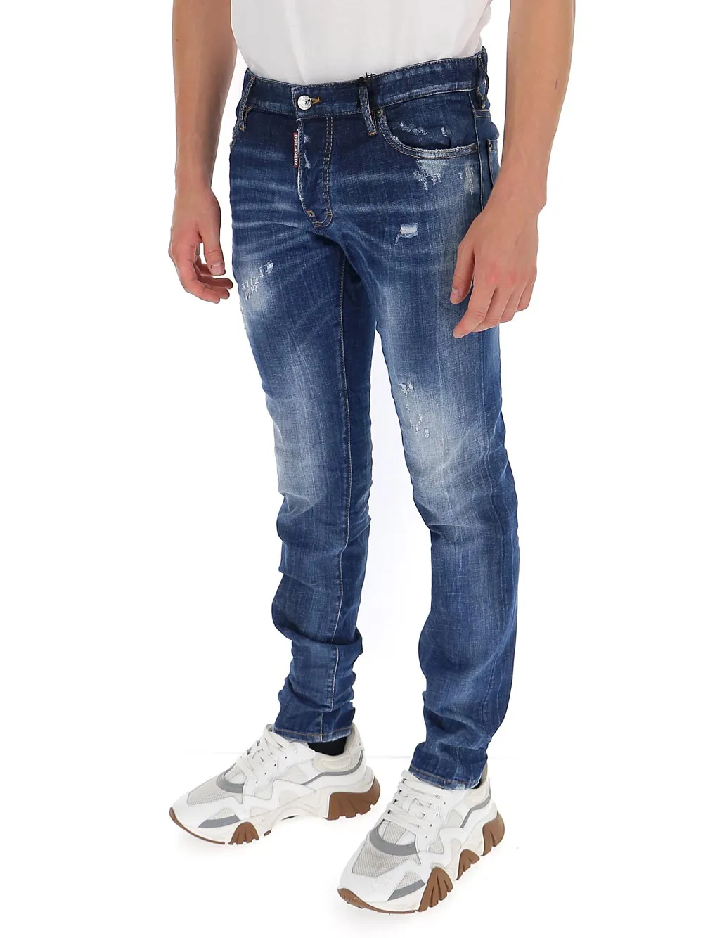 Dsquared2 Distressed Slim-Fit Jeans