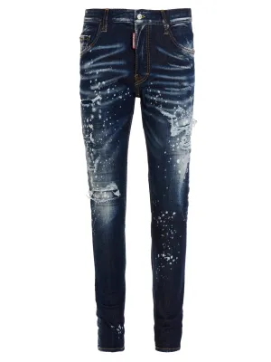 Dsquared2 Distressed Slim Fit Jeans
