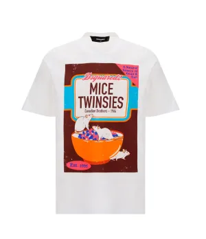 Dsquared2 Graphic Printed Crewneck T-Shirt