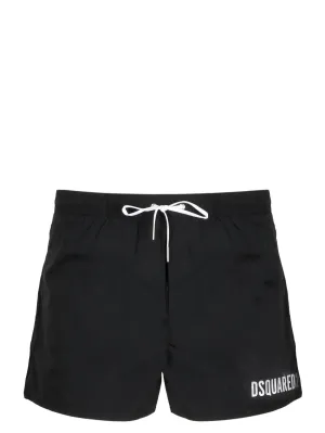 Dsquared2 Icon Logo Print Swim Trunks