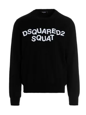 Dsquared2 Logo Intarsia Crewneck Sweater