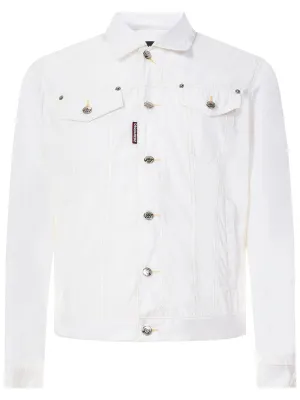 Dsquared2 Logo Patch Button Fastening Jacket