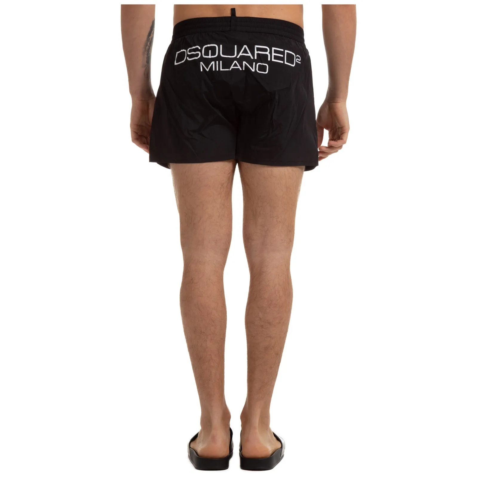 Dsquared2 Logo Print Drawstring Swim Shorts