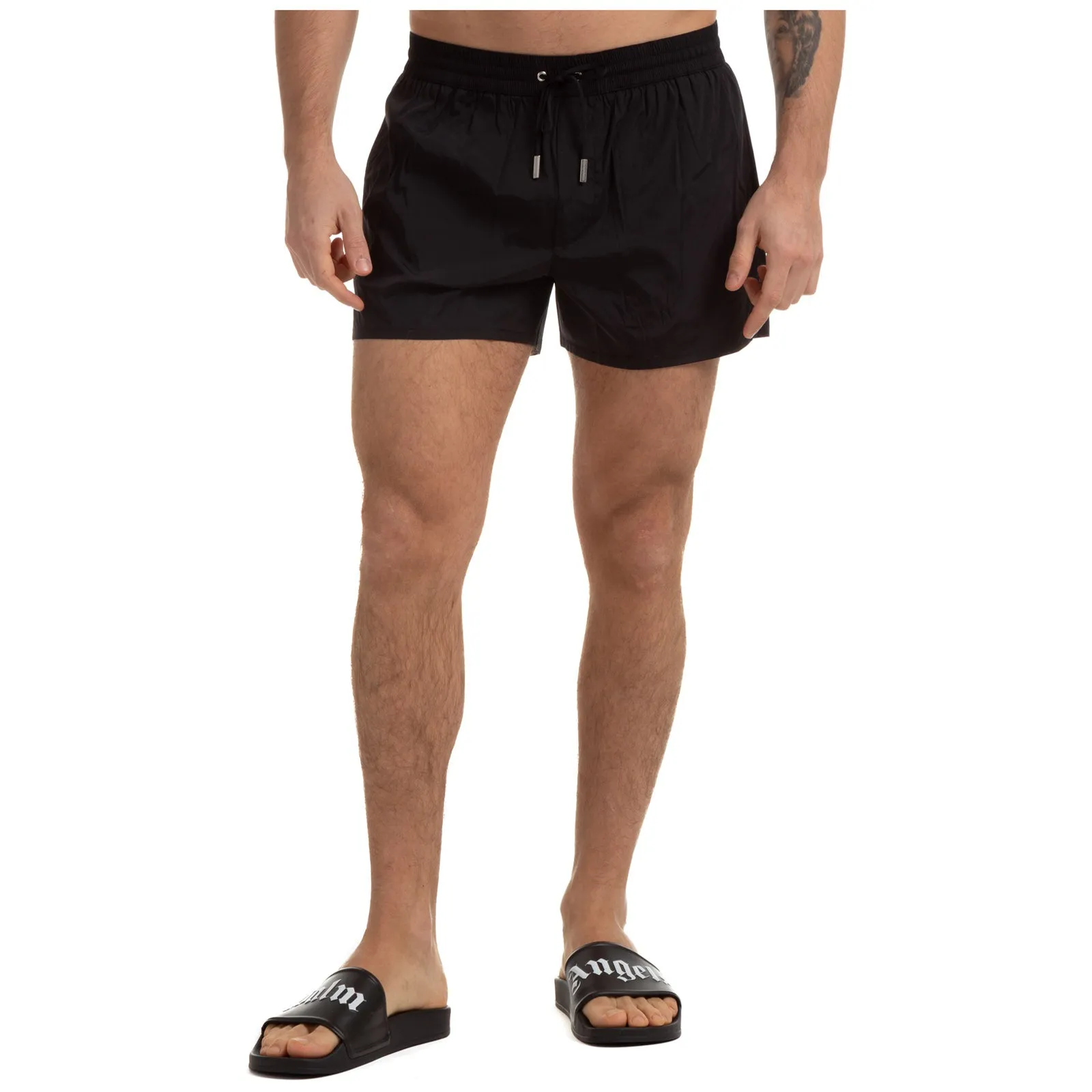 Dsquared2 Logo Print Drawstring Swim Shorts