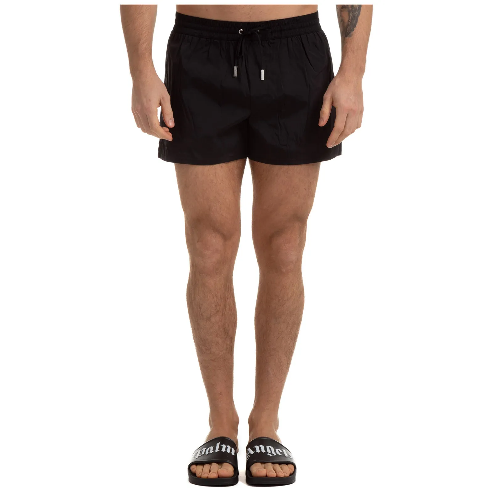 Dsquared2 Logo Print Drawstring Swim Shorts