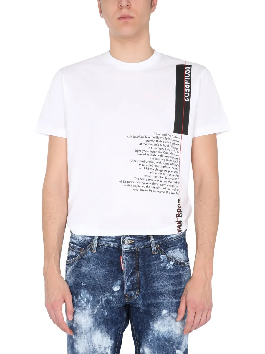 Dsquared2 Quote Print T-Shirt