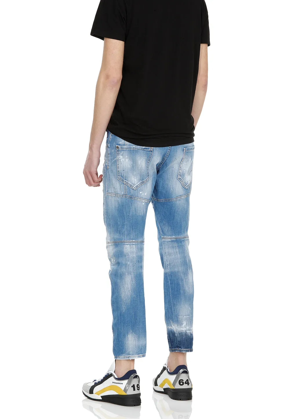 Dsquared2 Ripped Straight Leg Jeans