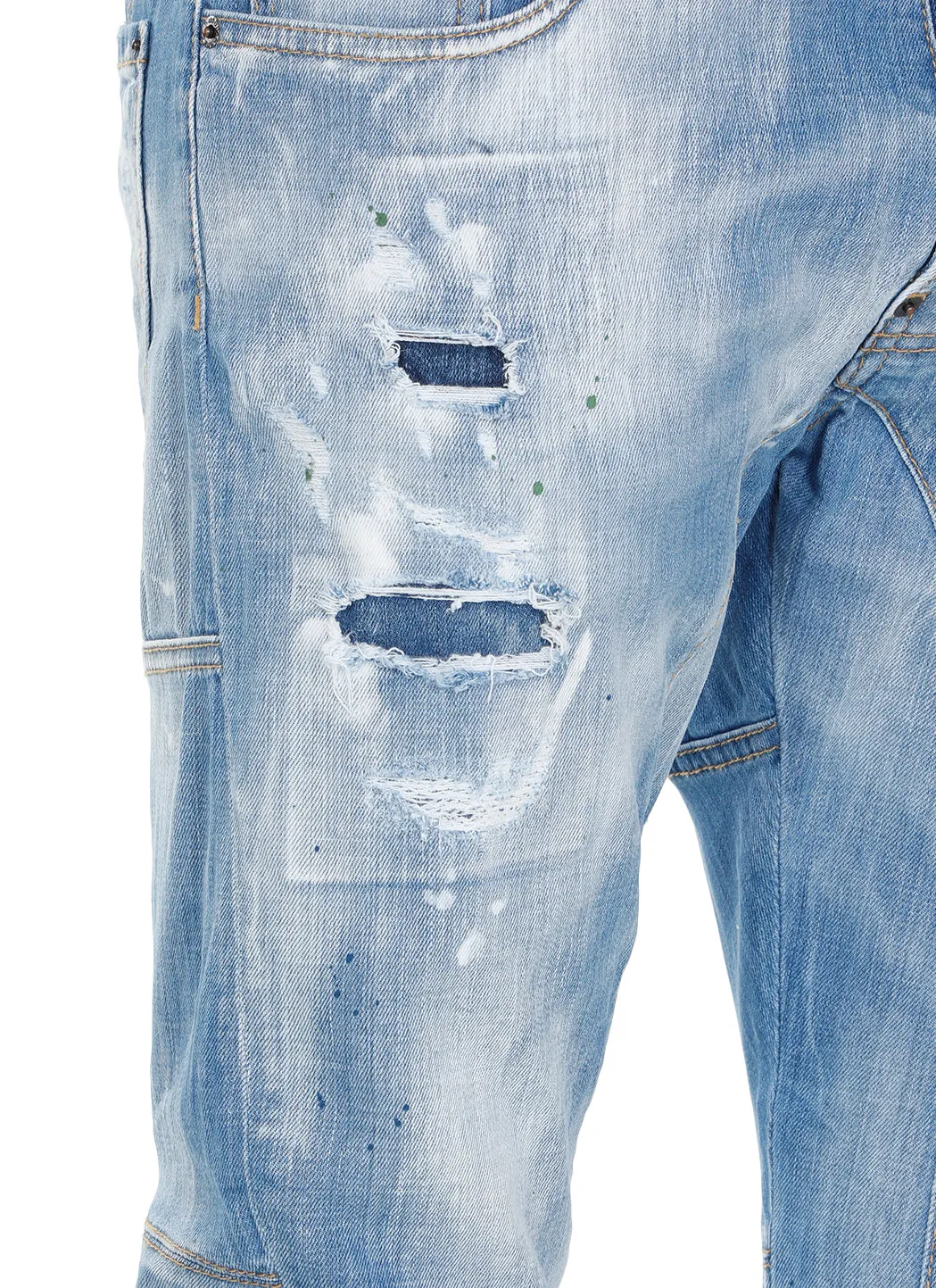 Dsquared2 Ripped Straight Leg Jeans