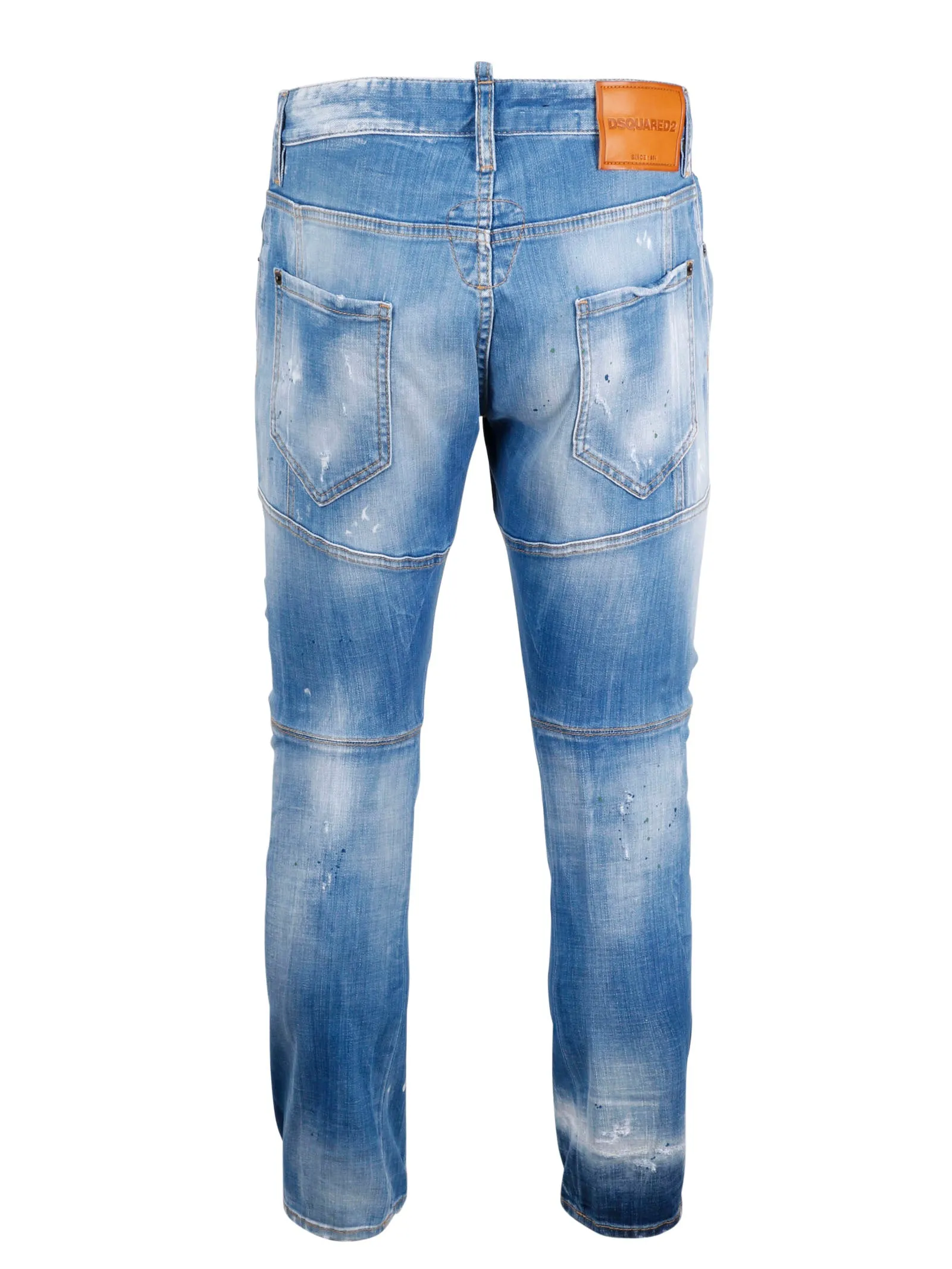Dsquared2 Ripped Straight Leg Jeans