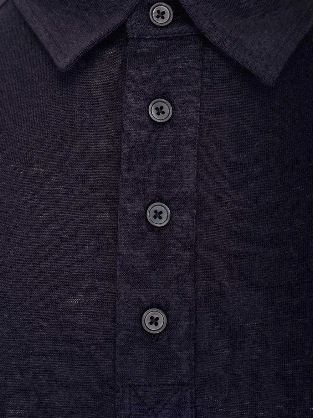 Ermenegildo Zegna Plain Buttoned Polo Shirt
