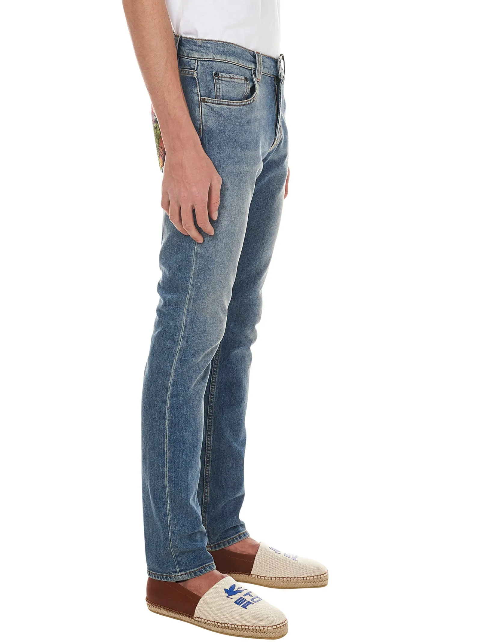 Etro Back Graphic Print Jeans