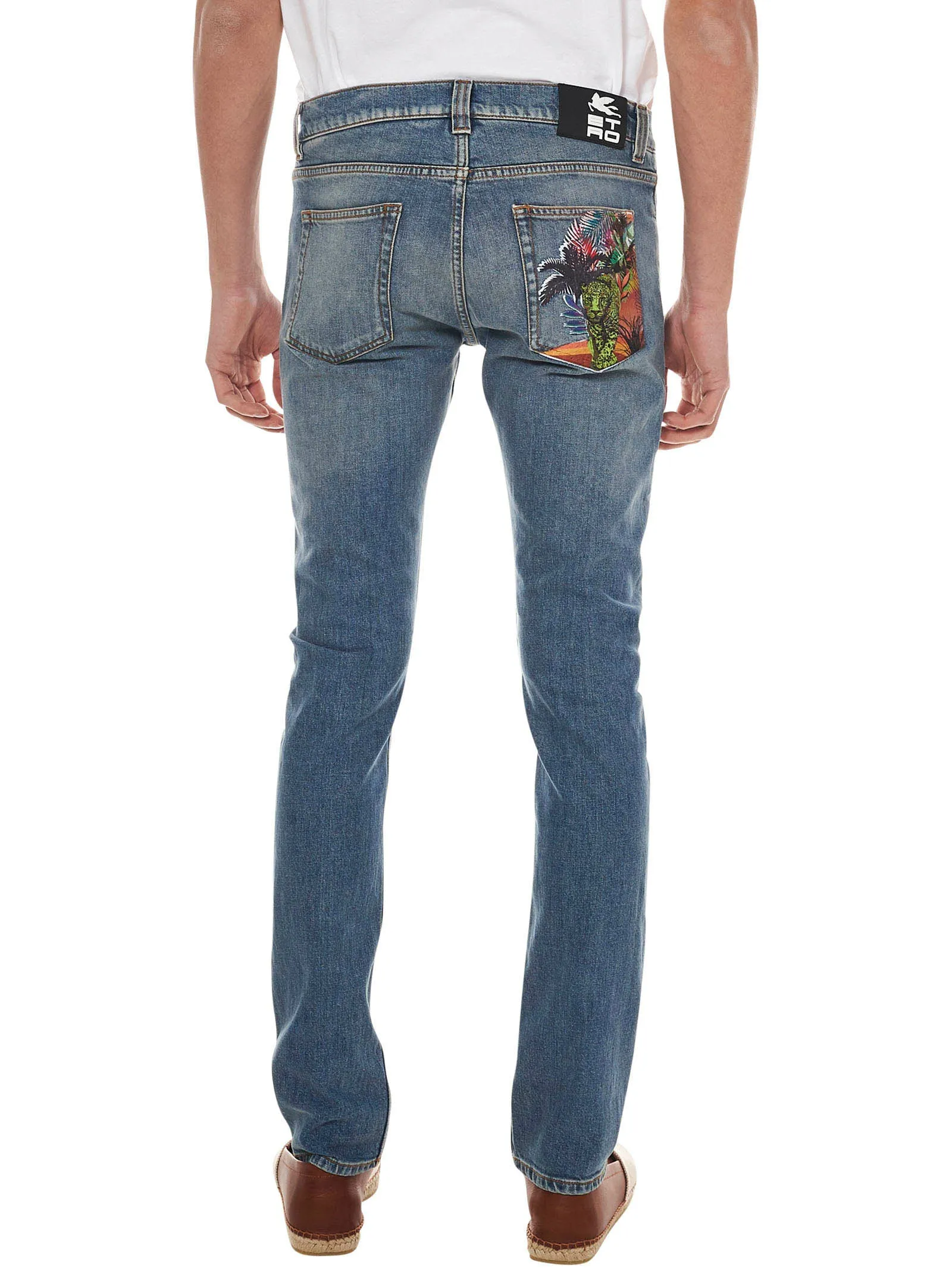 Etro Back Graphic Print Jeans