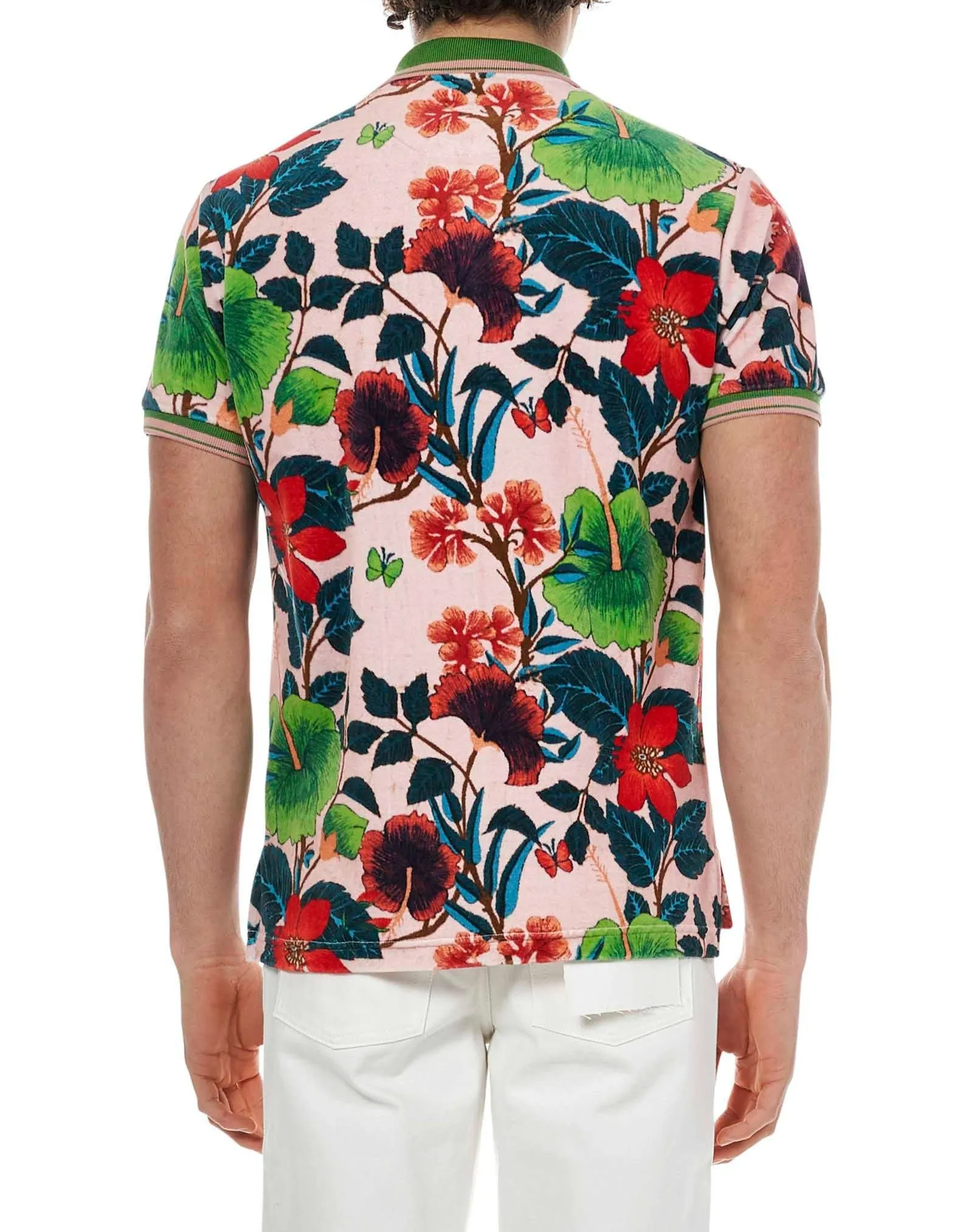 Etro Floral Printed Short-Sleeved Polo Shirt