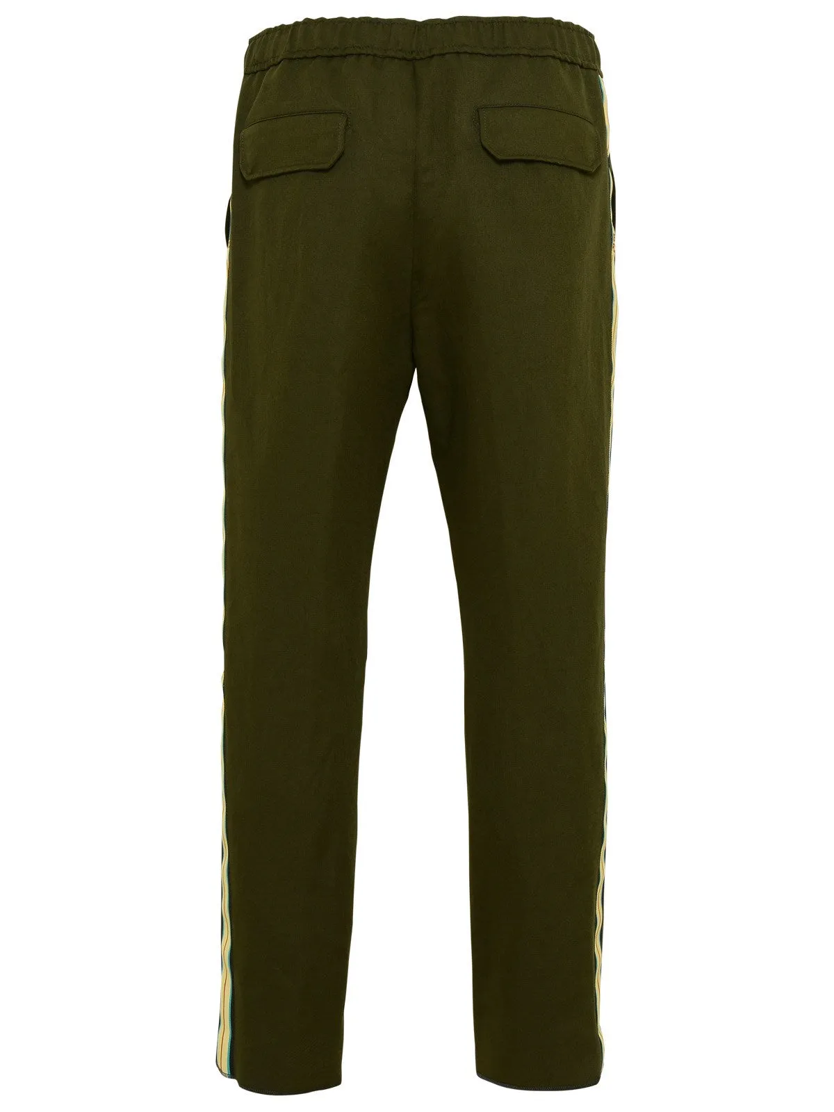 Etro Logo Band Straight Leg Pants