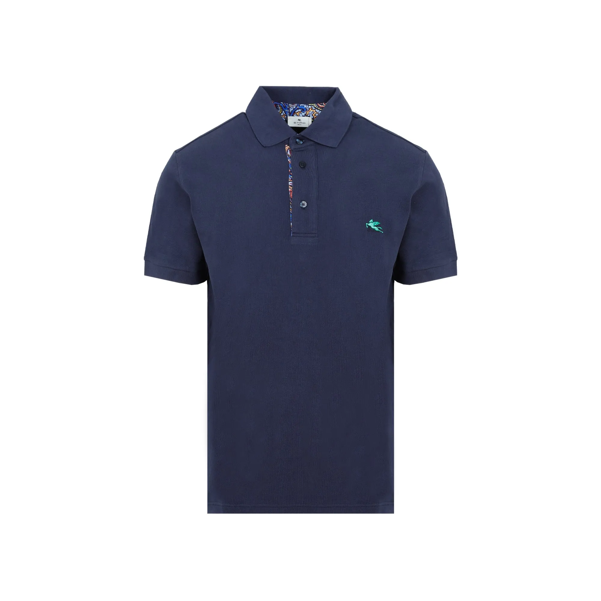 Etro Logo Embroidered Buttoned Polo Shirt