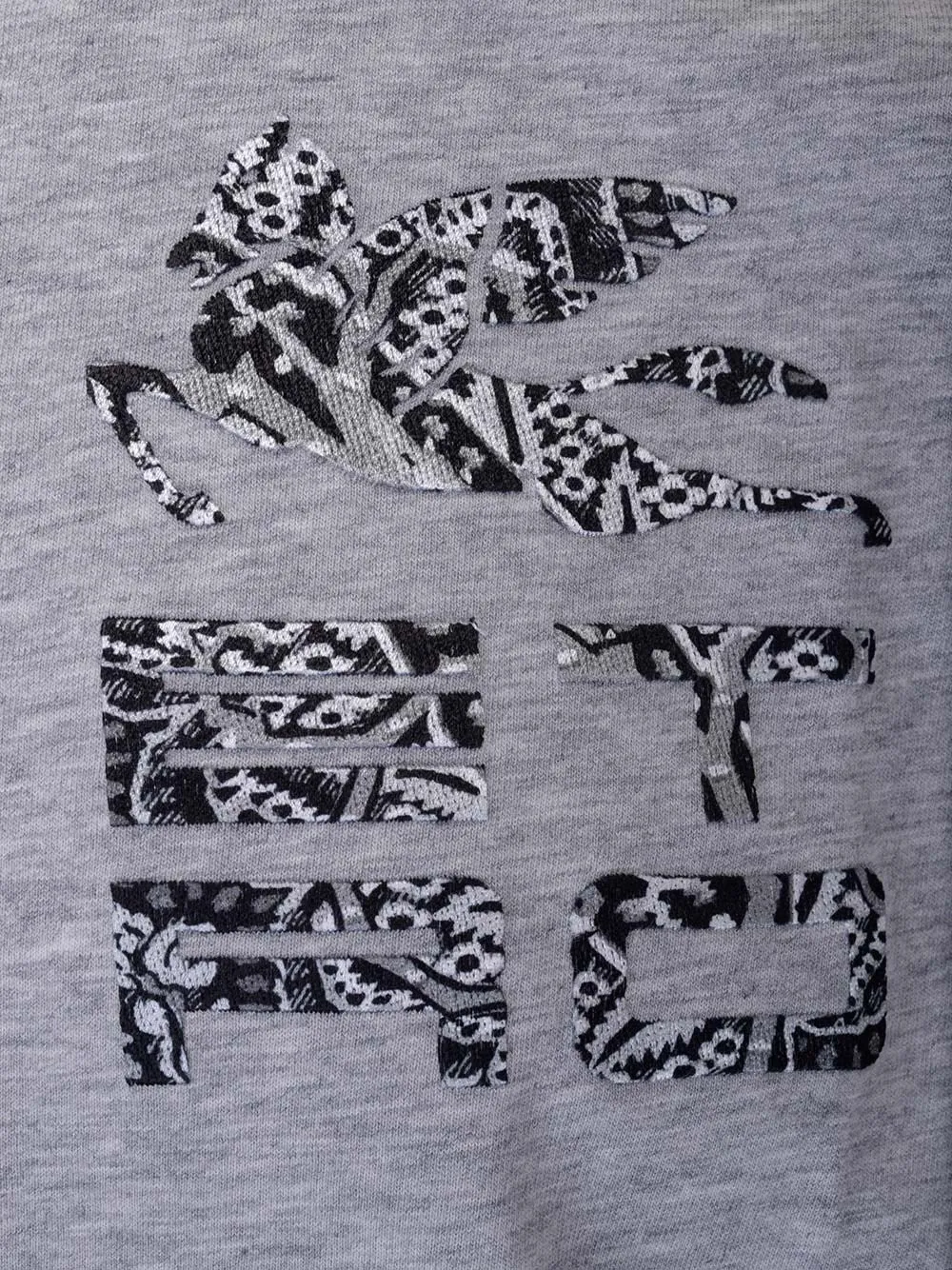 Etro Logo Embroidered Crewneck T-Shirt