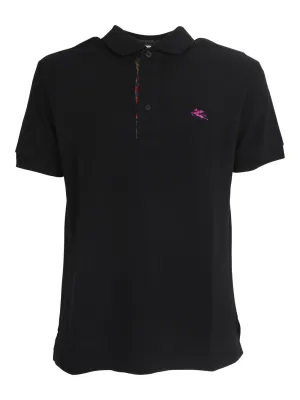 Etro Logo Embroidered Short-Sleeved Polo Shirt