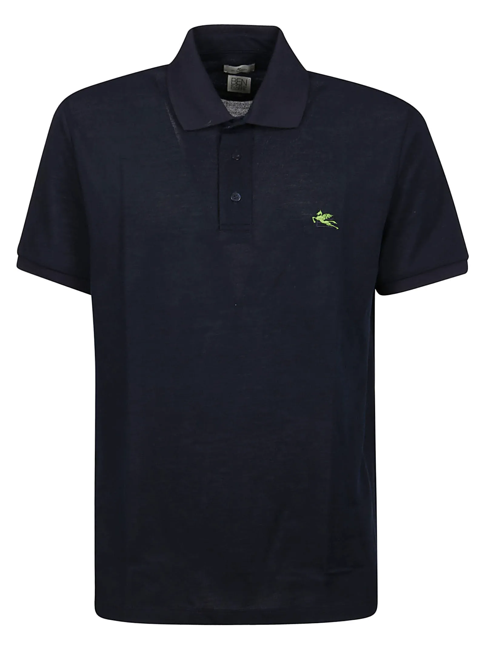 Etro Logo Embroidered Short-Sleeved Polo Shirt