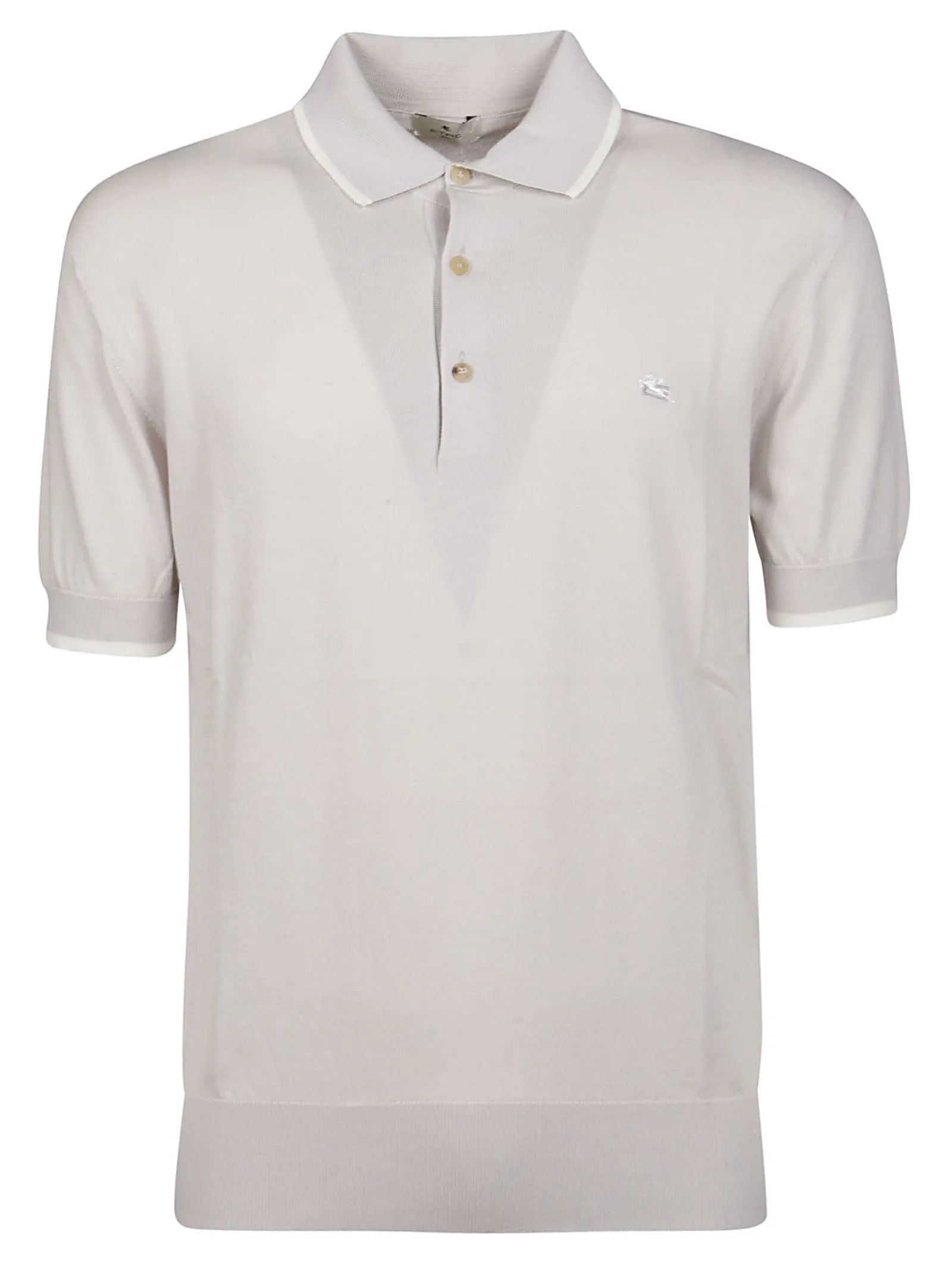Etro Logo Embroidered Short-Sleeved Polo Shirt