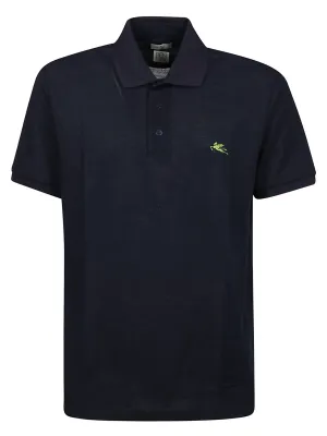Etro Logo Embroidered Short-Sleeved Polo Shirt