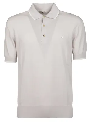 Etro Logo Embroidered Short-Sleeved Polo Shirt